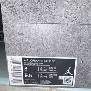 Jordan Air 4 Retro SE in Smoke and Iron Gray